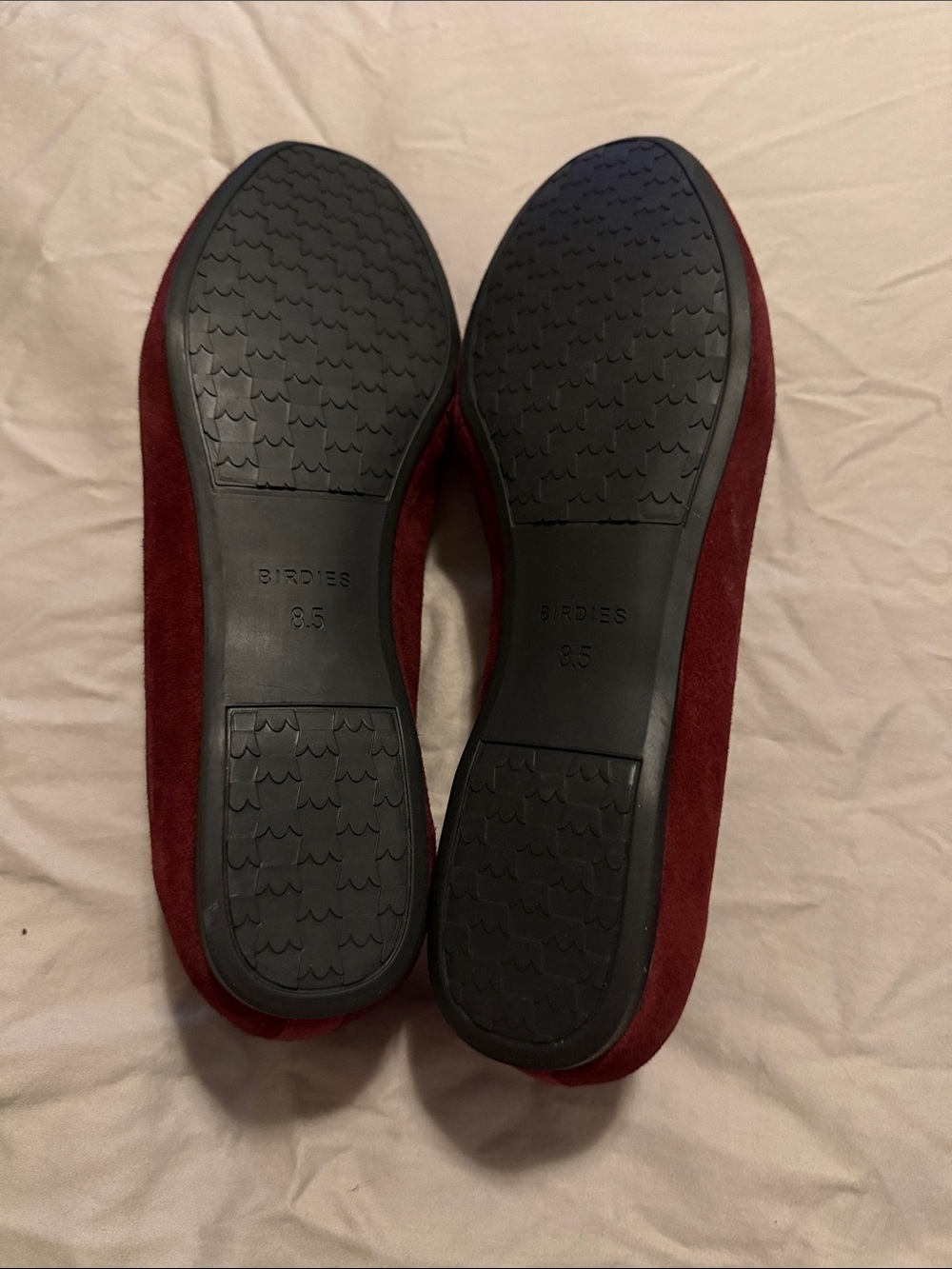 Birdies Wine Suede Slip-On Loafers Size 8.5 - Picture 4 of 4
